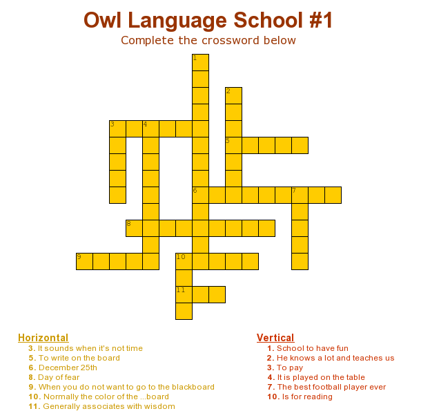 crossword-Owl#1